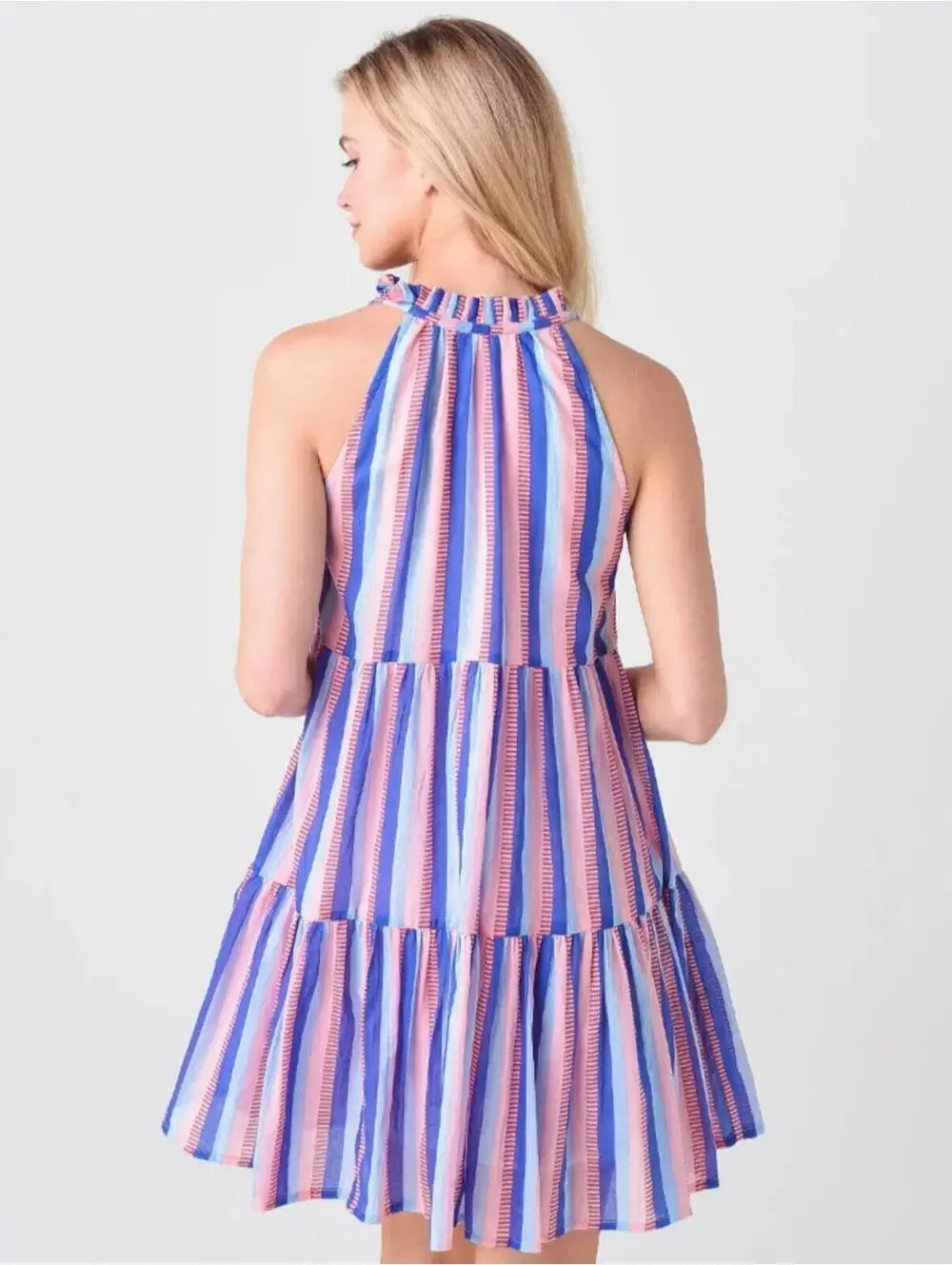 Oliphant Ruffled Short Tiered Dress size XS - Picture 3 of 9